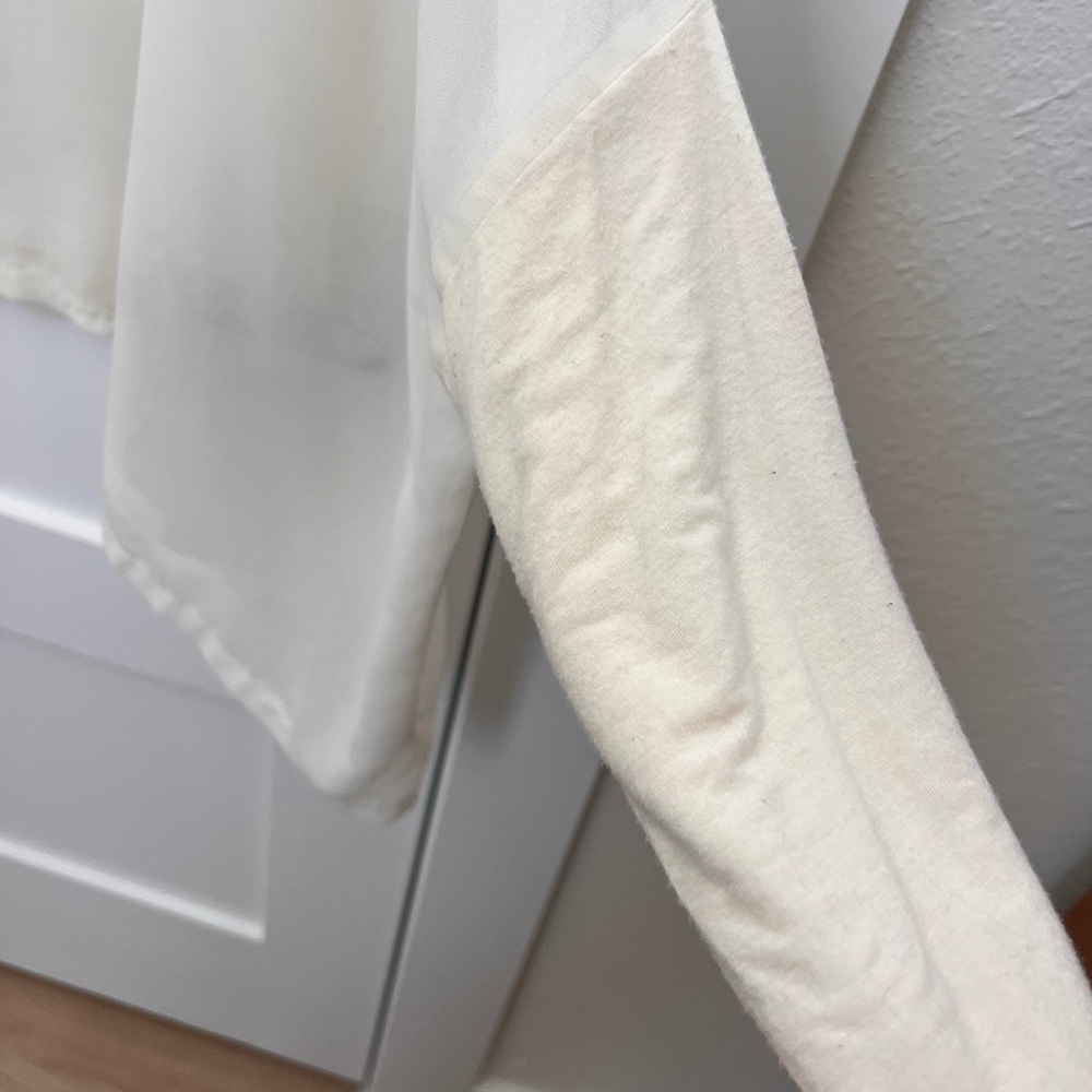 Buffalo David Bitton Cream Sheer Blouse - Picture 3 of 6
